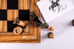 Schachspiel Œuvre <br>aus Olivenholz
