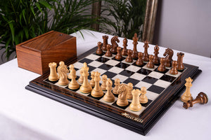 Schachspiel Couronne <br>aus Ebenholz