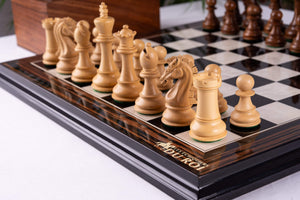 Schachspiel Couronne <br>aus Ebenholz