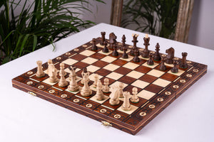 Schachspiel aus Bergahorn-Holz <br>Handarbeit