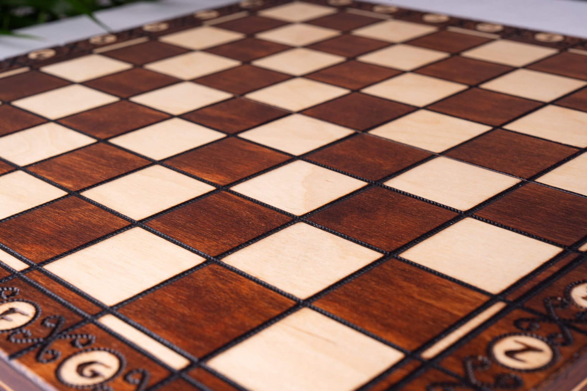 Schachspiel aus Bergahorn-Holz <br>Handarbeit