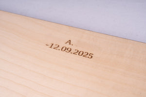 Vintage Schachspiel Buchstabiert <br>und nummeriert aus Mahagoniholz