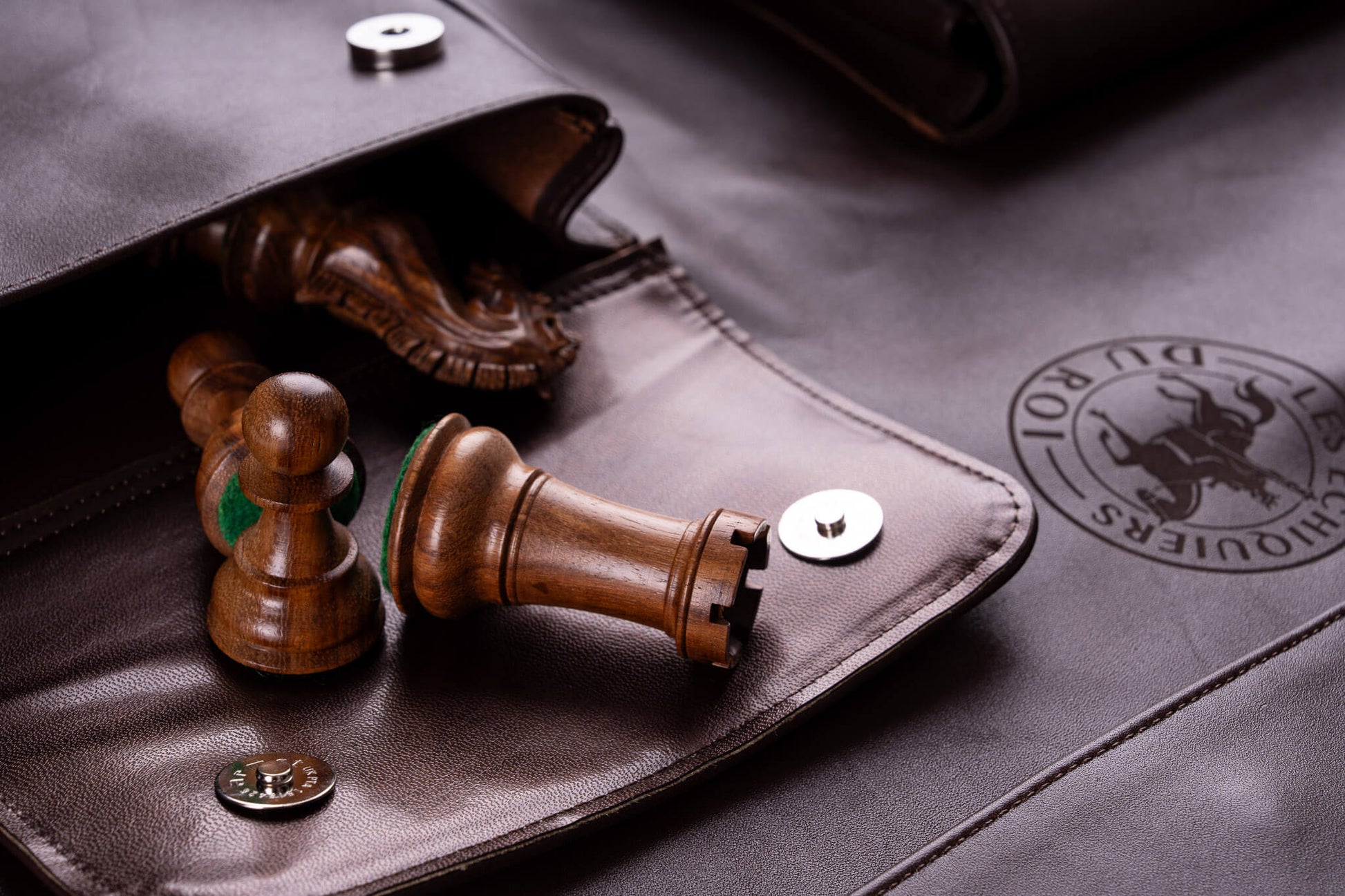 Signature-Ledertasche <br>für Schachbretter
