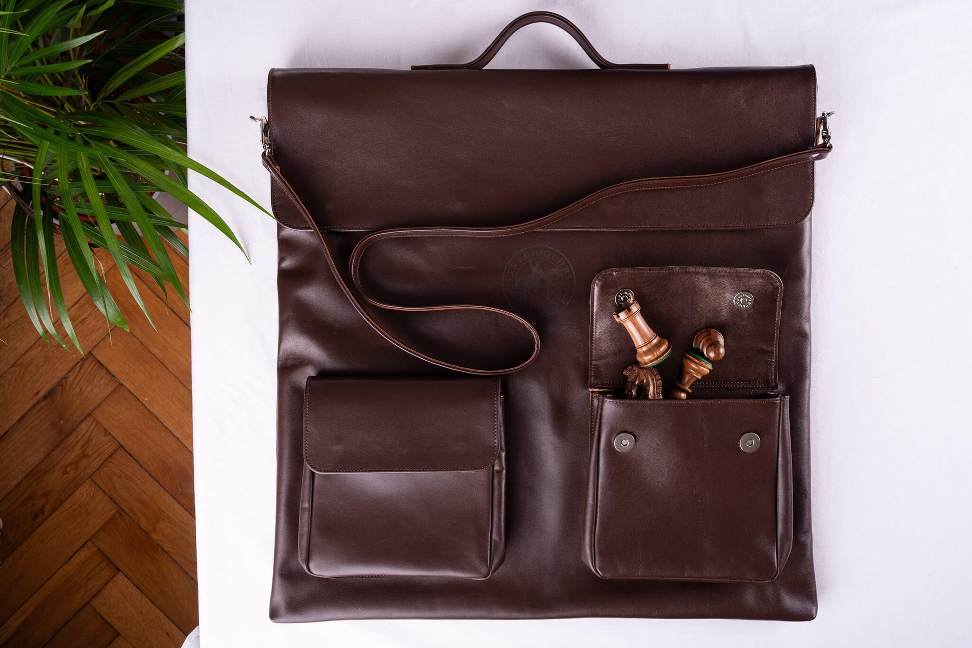 Signature-Ledertasche <br>für Schachbretter