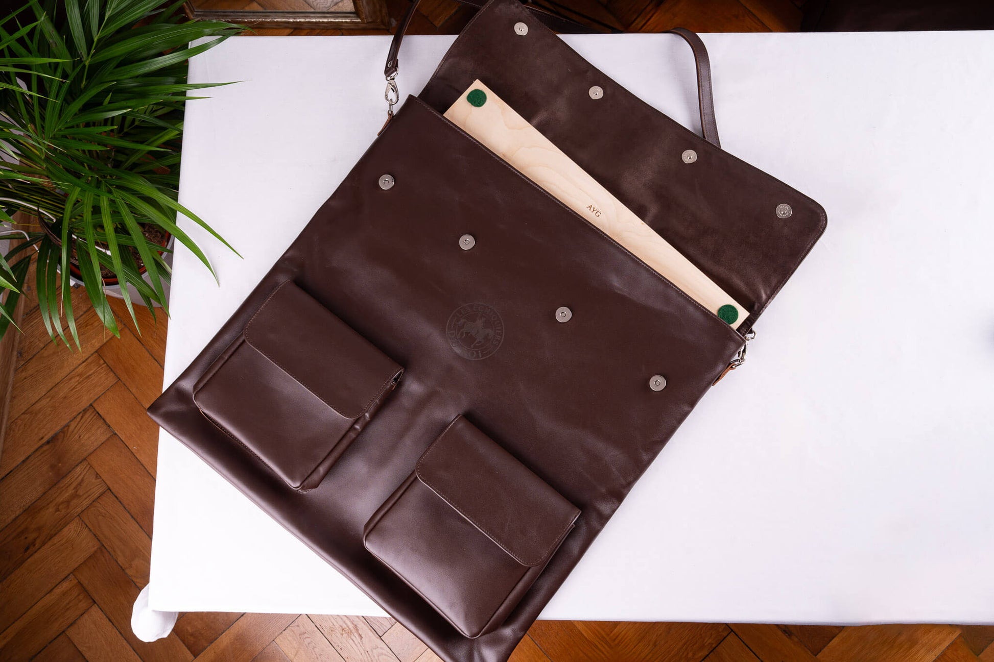 Signature-Ledertasche <br>für Schachbretter