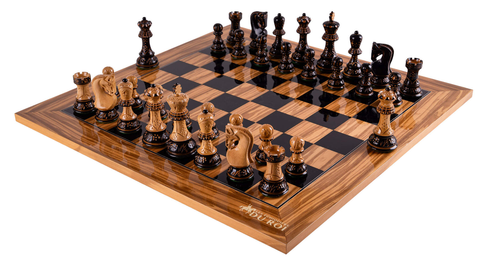 Schachspiel Œuvre <br>aus Olivenholz