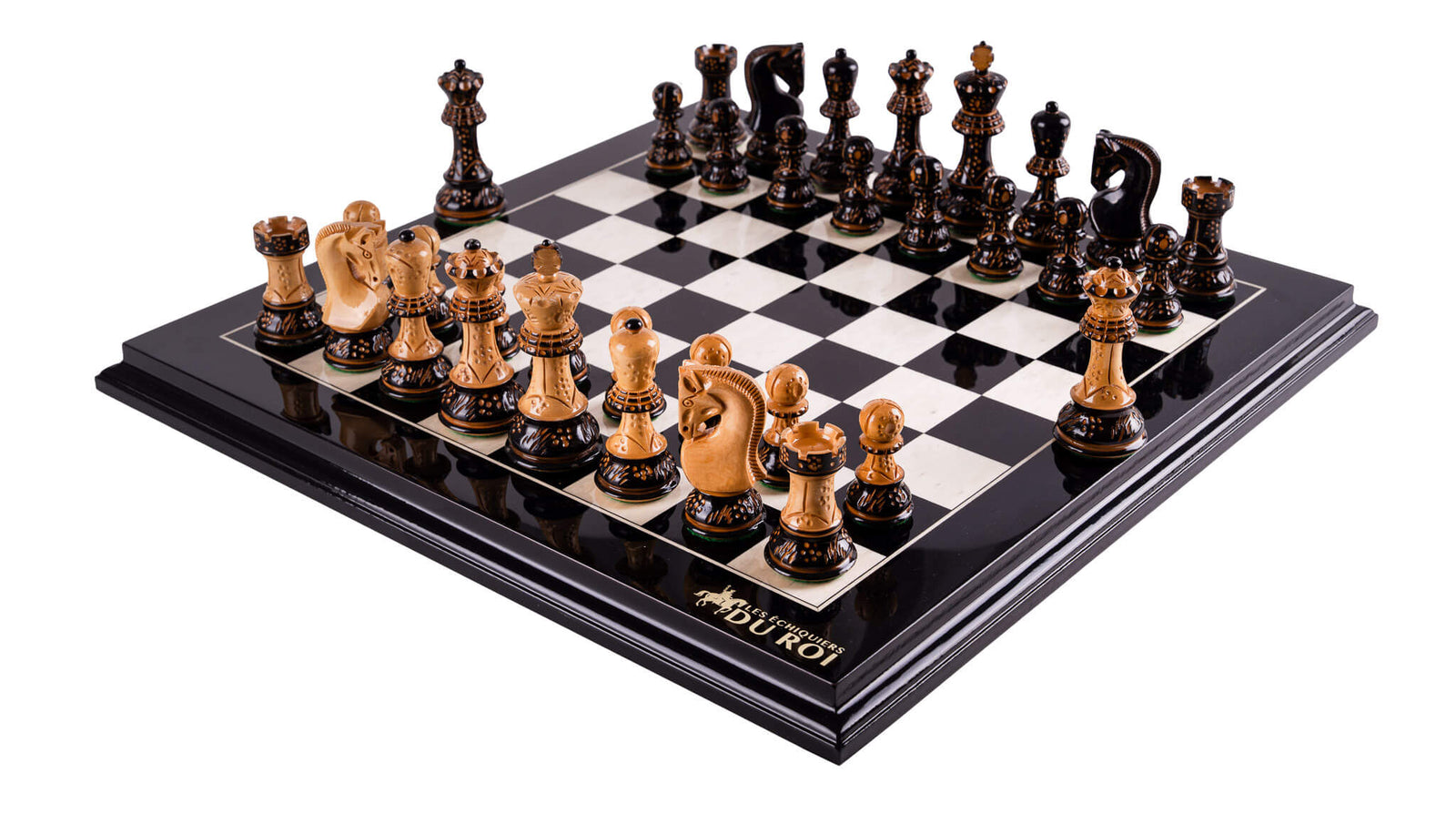 Schachspiel Pureté <br>aus Tulpenbaumholz und Ahorn