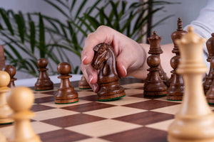 Schachspiel Erbe <br>aus Mahagoniholz