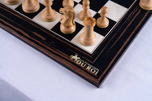 Schachspiel Rittertum <br>aus Ebenholz
