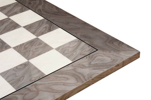 Schachbrett in Grau aus Ahornholz