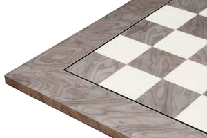 Schachbrett in Grau aus Ahornholz