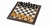 Schachspiel im französischen Stil <br>aus Ebenholz und Ahornholz