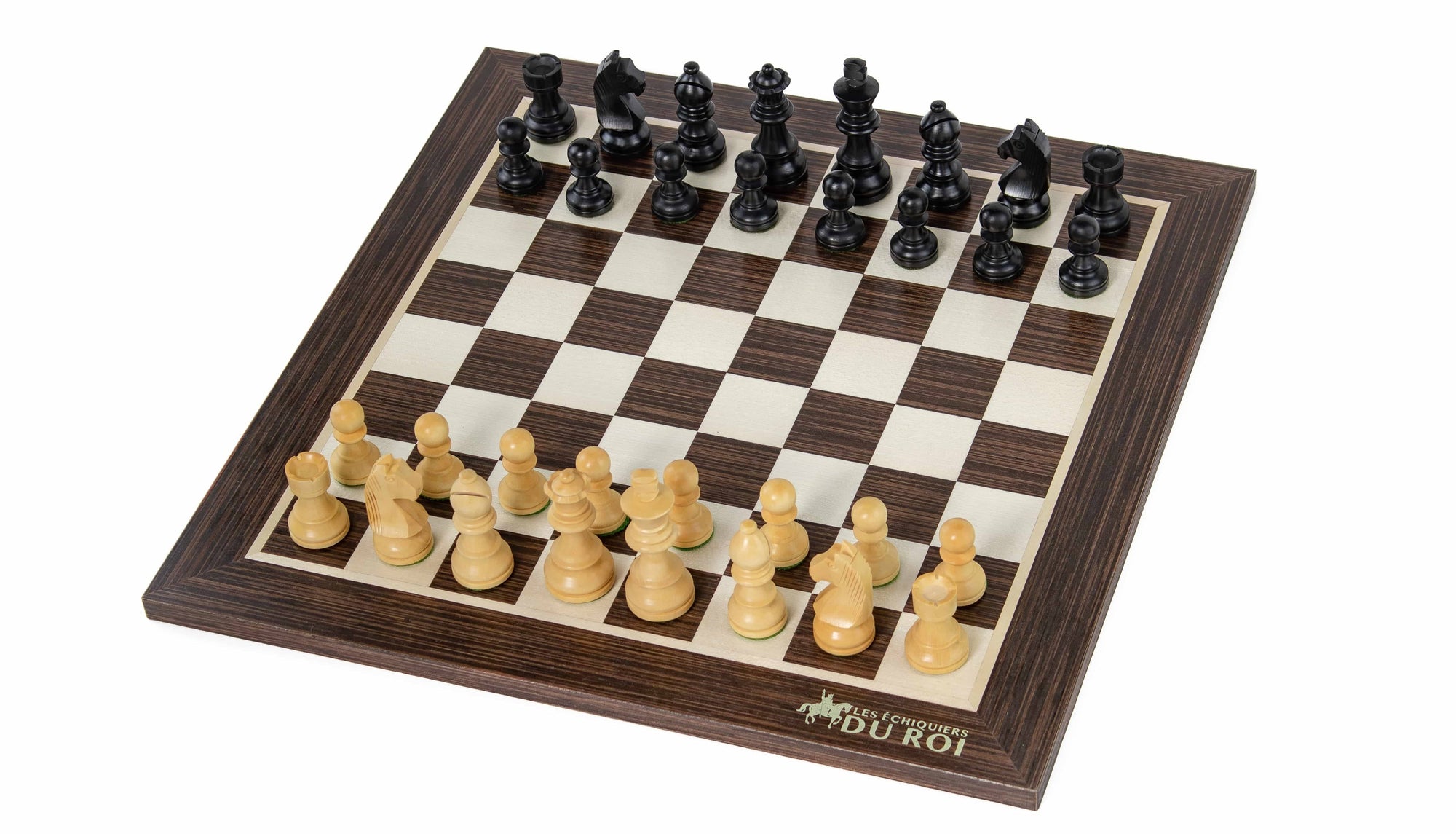 Schachspiel Noblesse <br>aus Ebenholz und Ahornholz