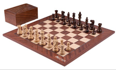 Schachspiel Faisceaux aus Akazienholz <br>und Mahagoni