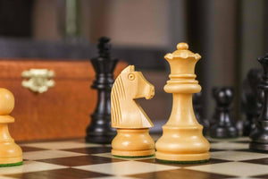 Schachspiel Noblesse <br>aus Ebenholz und Ahornholz