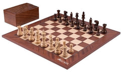 Schachspiel Faisceaux aus Akazienholz <br>und Mahagoni