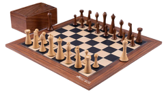 Modernes Minimalistisches <br>Schachspiel aus Holz