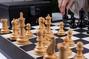 Bonaparte Schachset Gefertigt <br>aus Ahorn und Ebenholz
