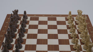 Schachspiel Serenität aus <br>Mahagoni und Seshamholz