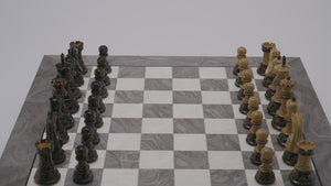 Prestige-Schachspiel <br>aus Eschenholz (Hochglanz)