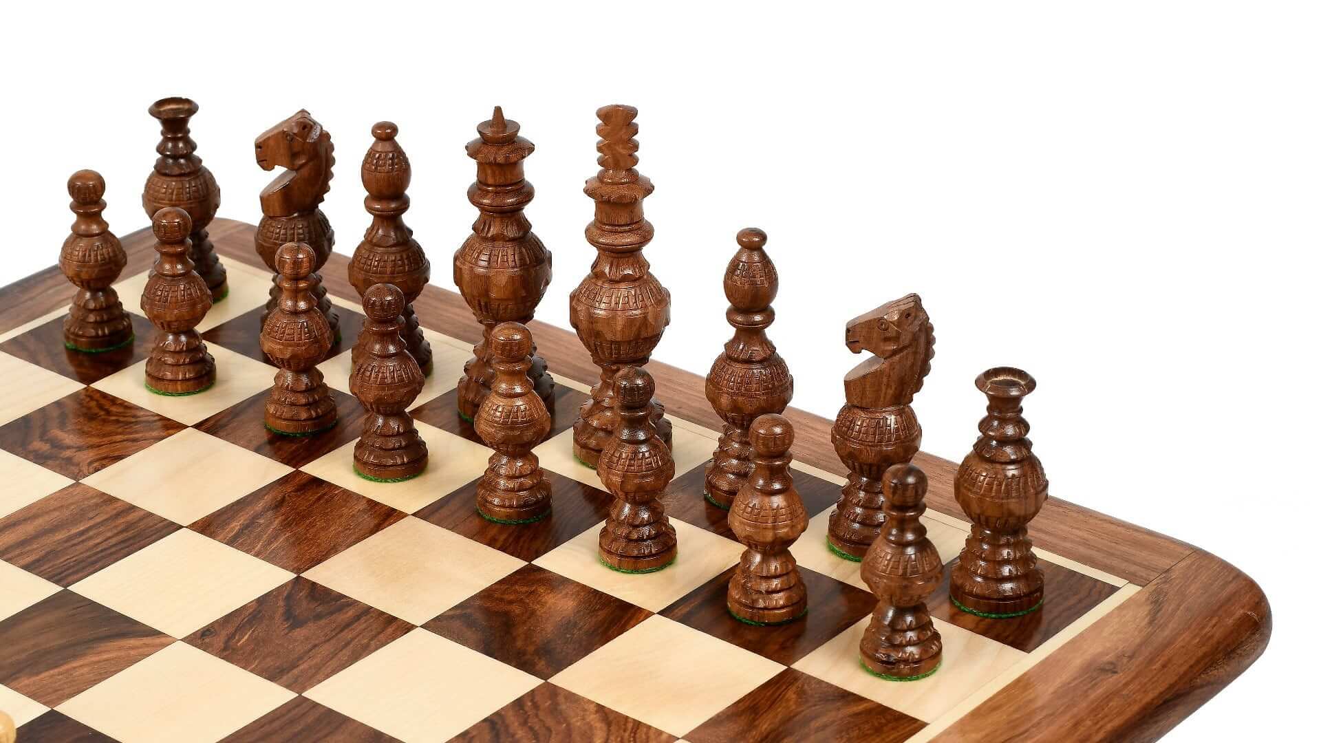 Schönes Schachspiel Holz Des Königs Schachbretter