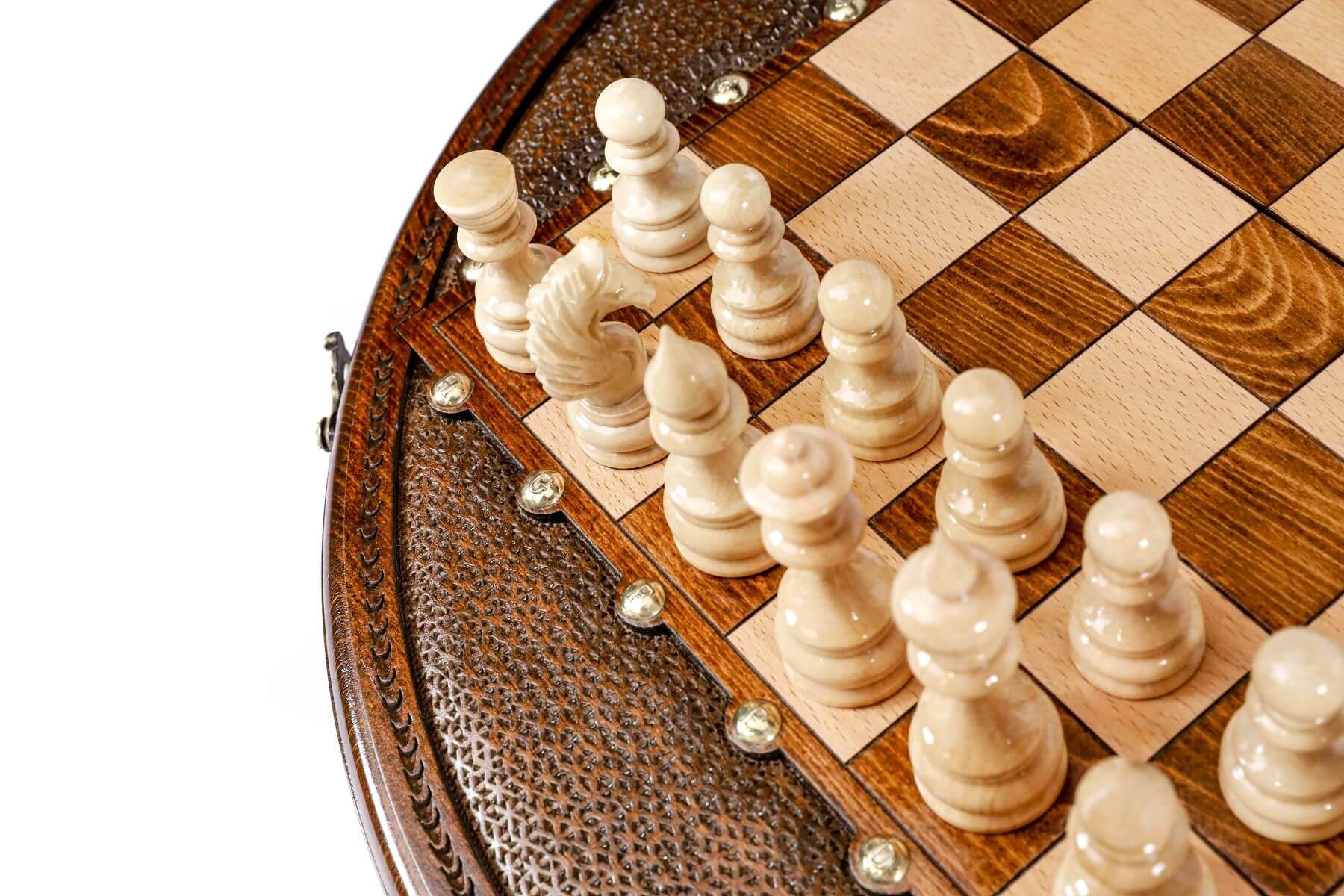 Gutes Schachspiel aus Holz Des Königs Schachbretter