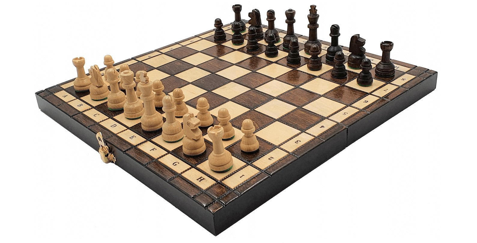 Handgefertigtes Schachbrett <br>aus Hainbuchenholz