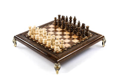 Schachspiel Bronze <br>mit Füße