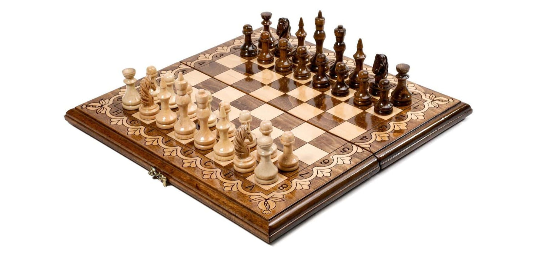 Klassisches Schachspiel aus Holz Des Königs Schachbretter