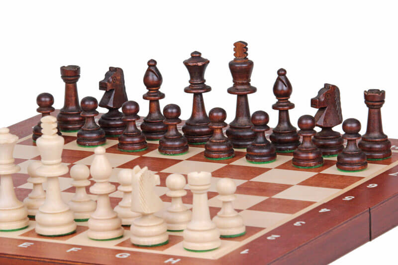 Woodronic Schachbrett Aus Holz – 48,3 Cm Turnierformat Mit 5,1 Cm Feldern