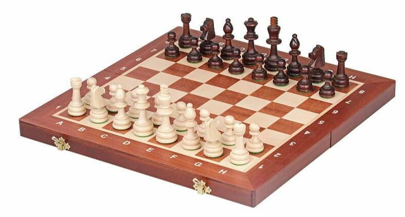 Woodronic Schachbrett Aus Holz – 48,3 Cm Turnierformat Mit 5,1 Cm Feldern