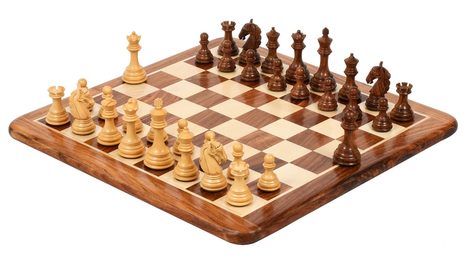 Schachspiel aus holz <br>53x53cm