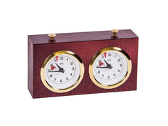 Schachuhr aus Holz <br>Mechanisch Rot