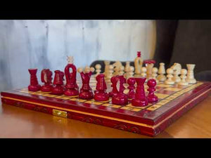 Königliches Schachspiel <br>aus Holz