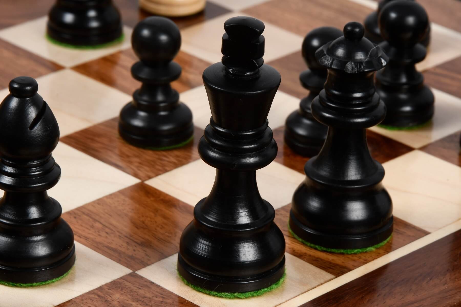 Jeu d'Echecs Allemand Noirs