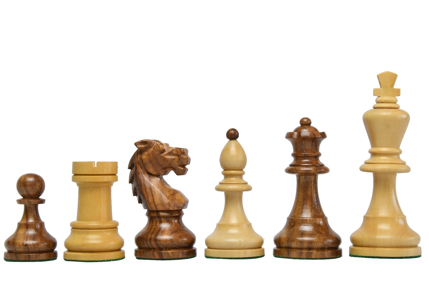Klassische Schachfiguren aus Edelholz 