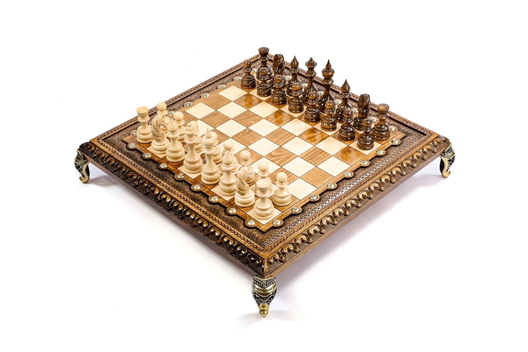 Aussergewöhnliches Schachspiel Des Königs Schachbretter