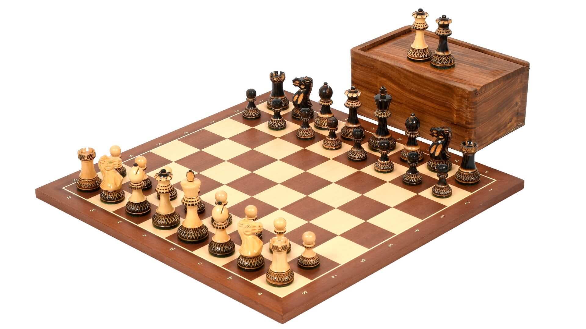 Jeu d'Échecs Noble en Bois