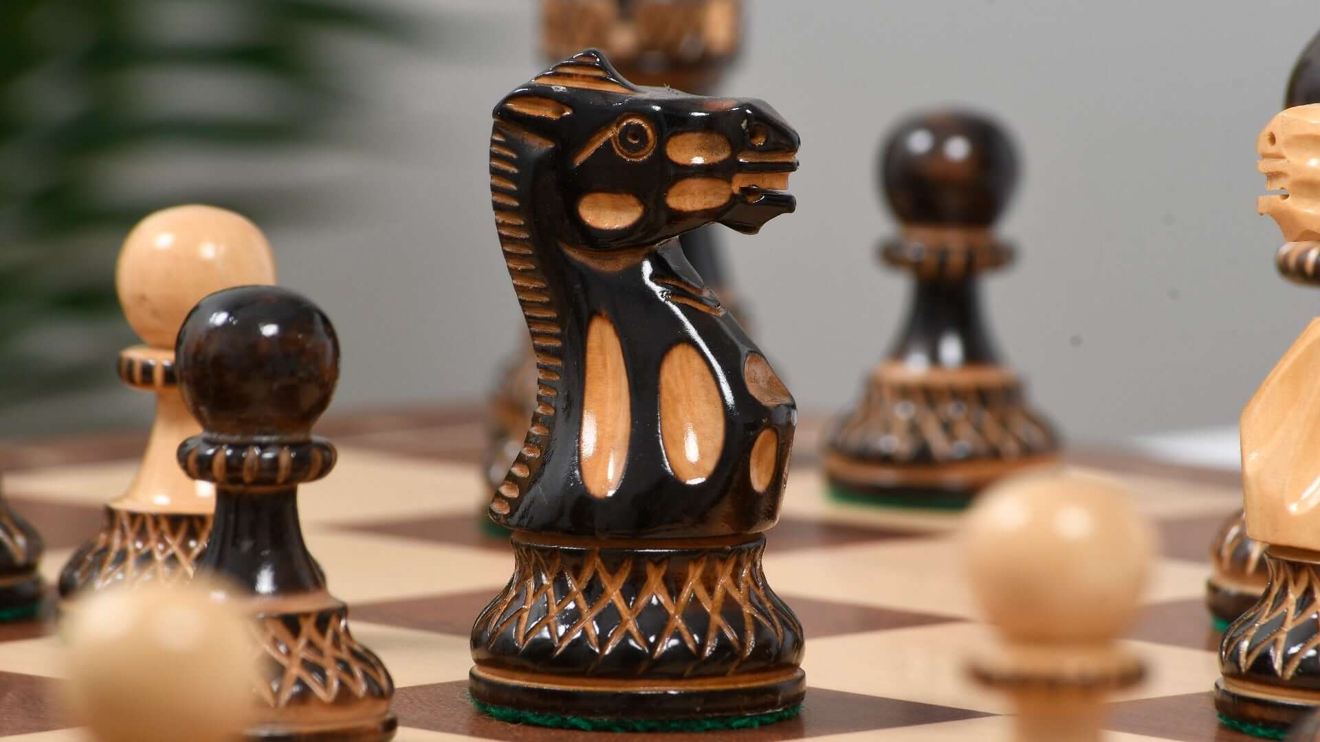 Jeu d'Échecs Noble Pions Noirs