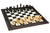 Schwarz-weißes Schachspiel holz