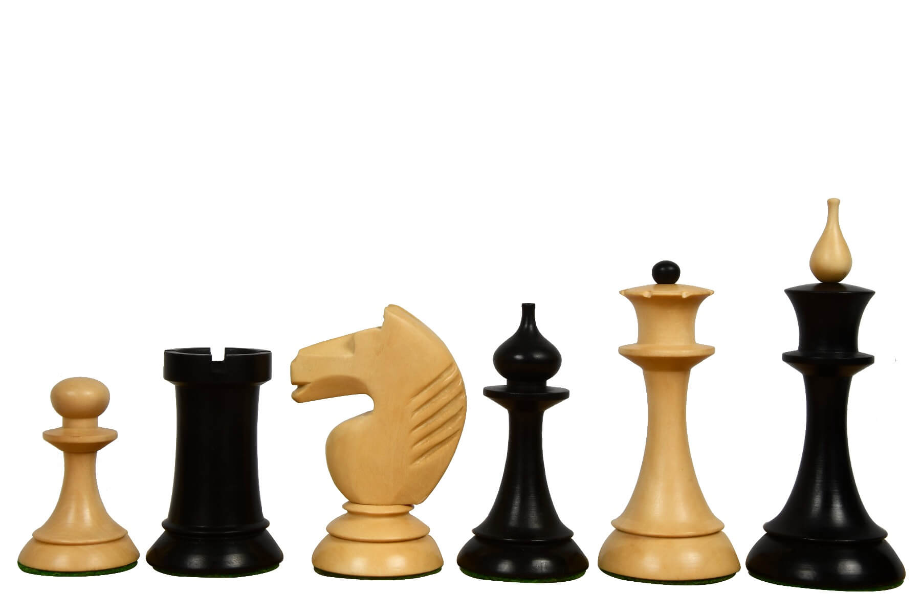 Russische Schachfiguren Design ebenholz