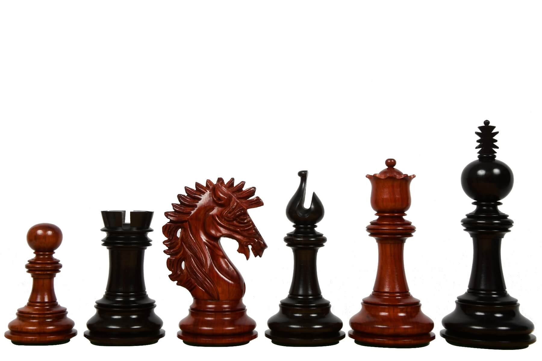 Schachfiguren Rot holz