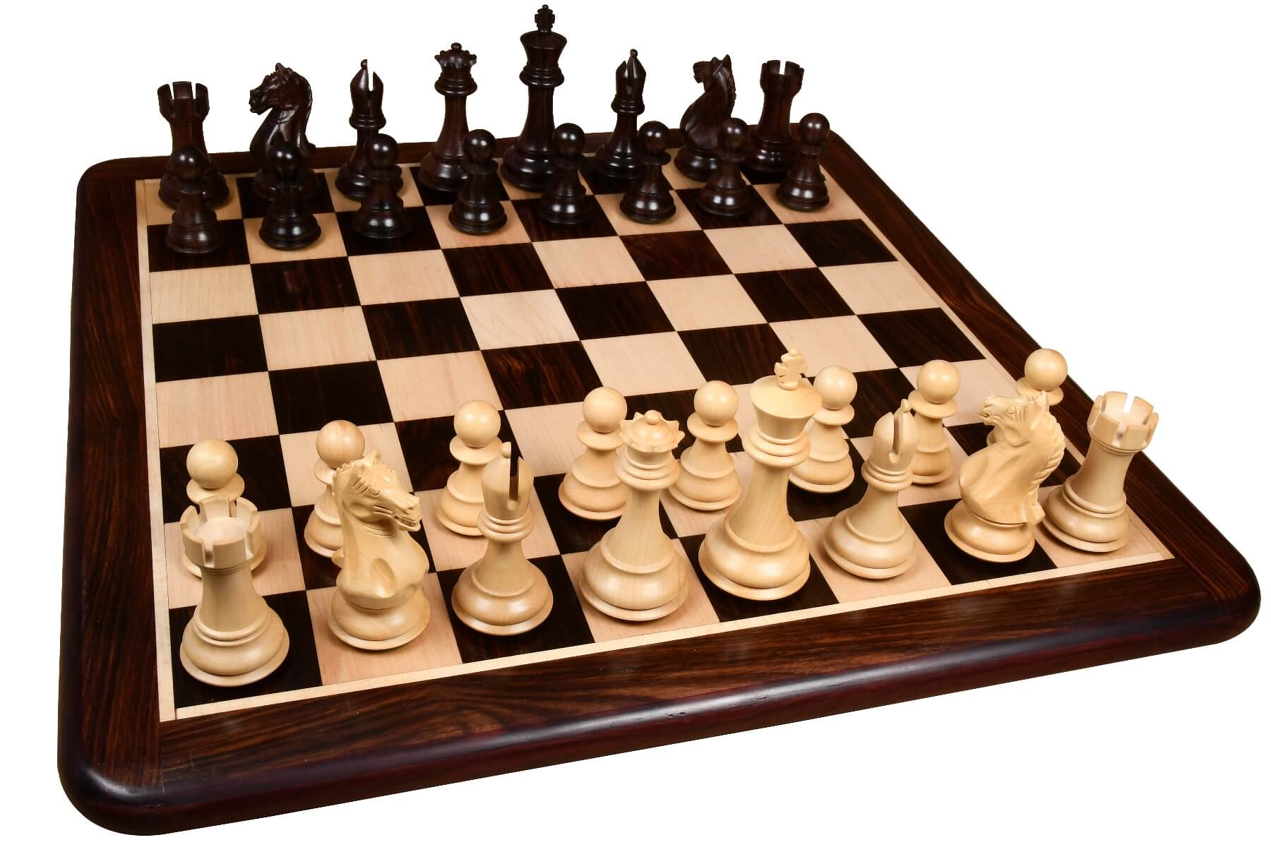 Store Indya Exclusive Schach Set Klassisch Spiel Marmor Schachbrett mit  Staunton Stuck und Holzlager Samtinnenraum