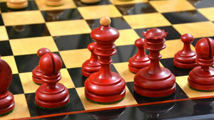 schachfiguren rot spiele holz