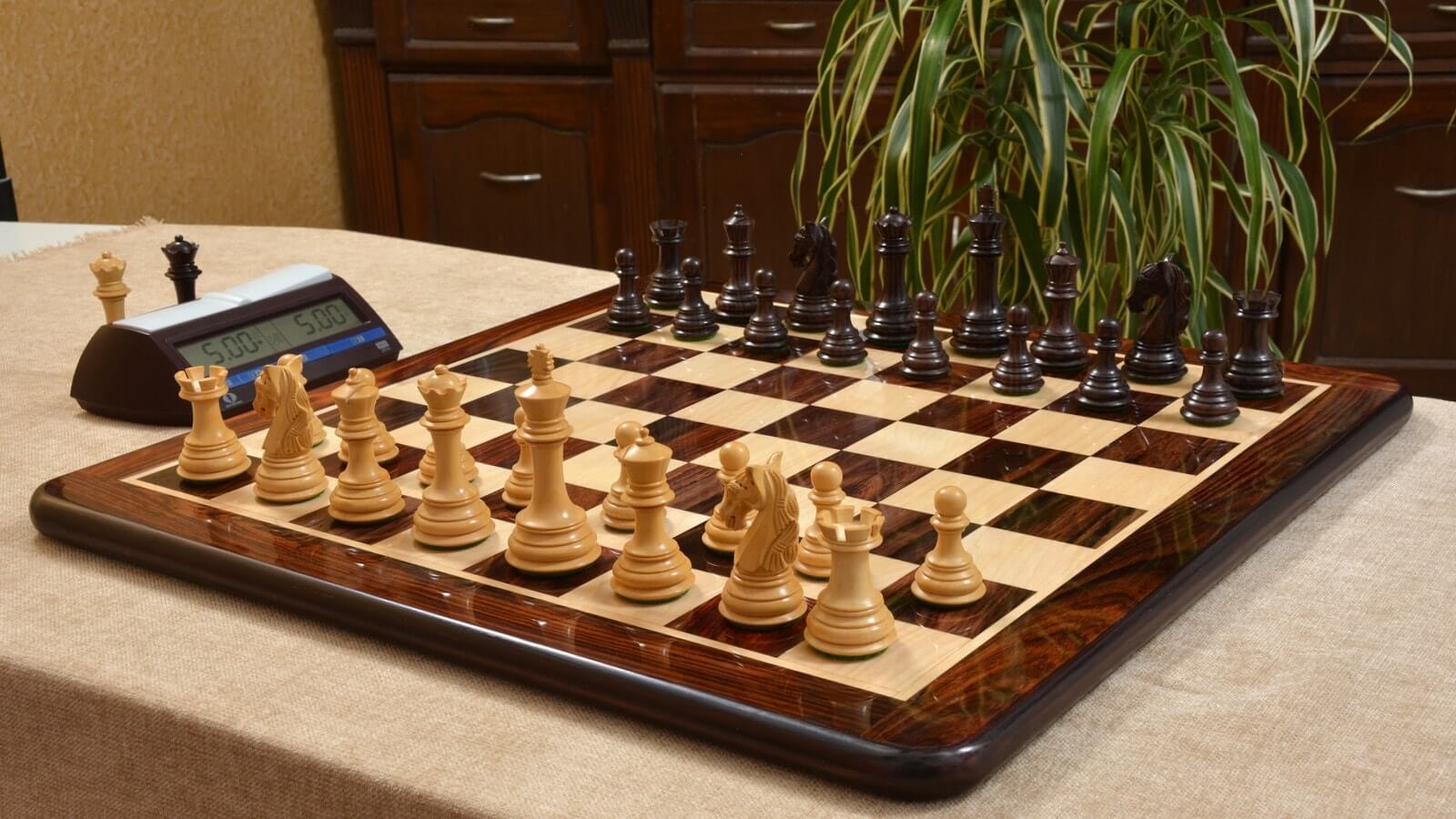 Jeu d'Echecs en Bois Premium Hêtre