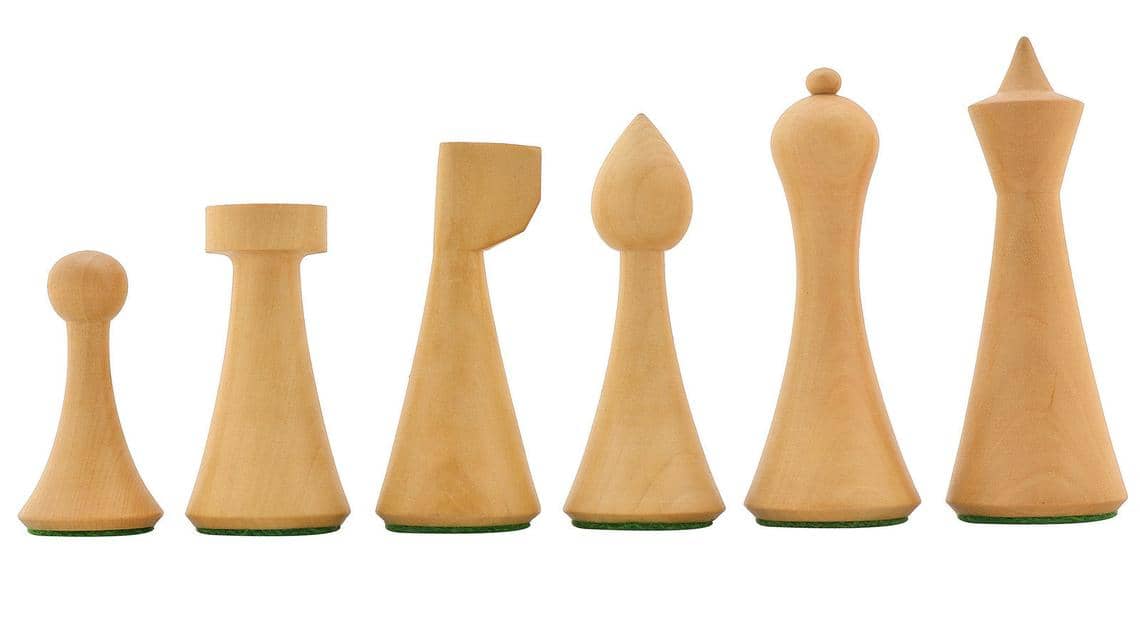 Minimalistische Schachfiguren schachbrett