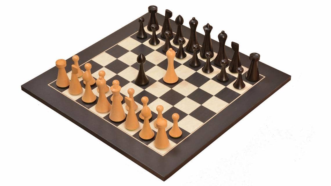 Minimalistische Schachfiguren kunst
