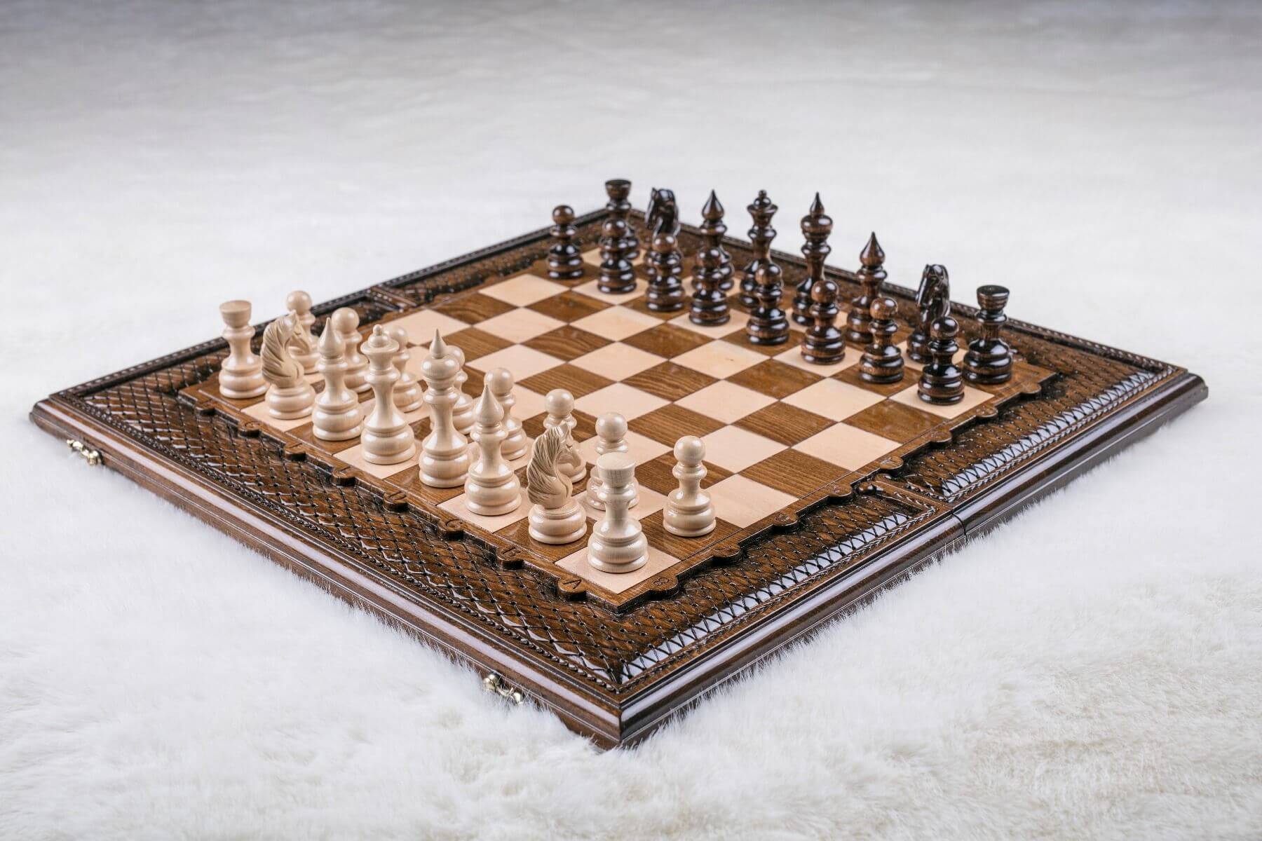 Faltbares Schachspiel holz