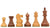 Antike Russische Schachfiguren aus holz