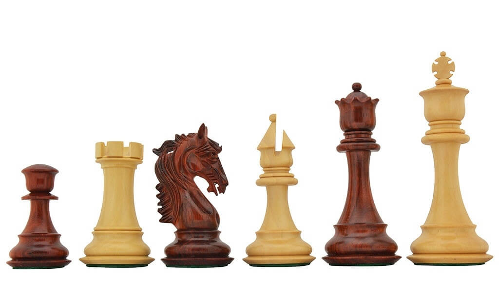 Französische Schachfiguren rozenholz